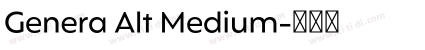 Genera Alt Medium字体转换 Genera Alt Medium字体转换